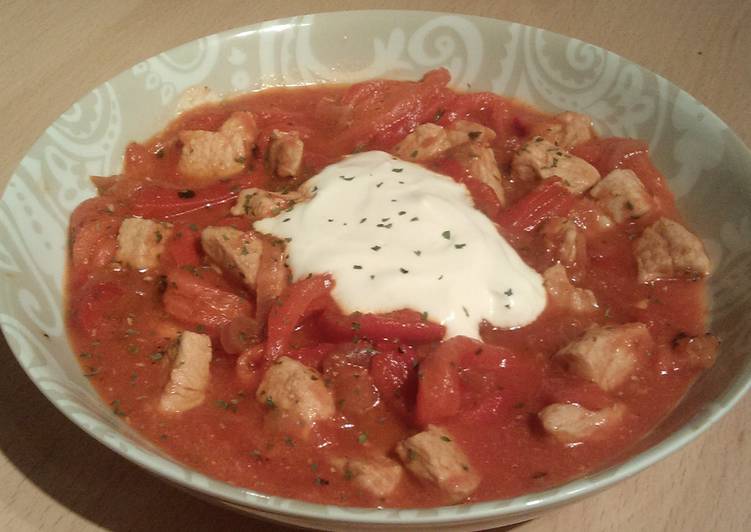 Recipe of Favorite Vickys Roasted Pepper &amp; Pork Goulash, GF DF EF SF NF