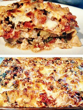 Recipe Chicken &amp; Veggie Lasagna which Delicious