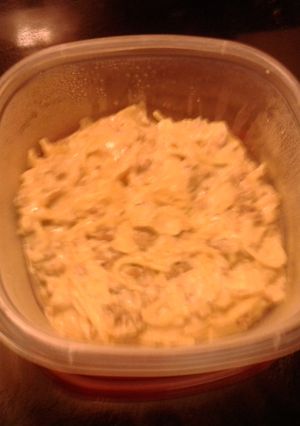 A picture of Nickie's simple beef stroganoff.