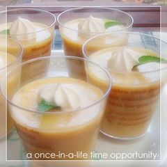 A picture of Banana Custard Pudding.