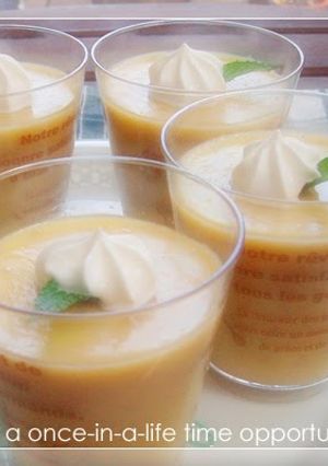 A picture of Banana Custard Pudding.