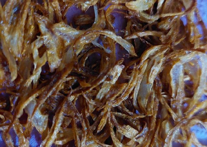 Birista Recipe (Crispy Fried Onions) + Video