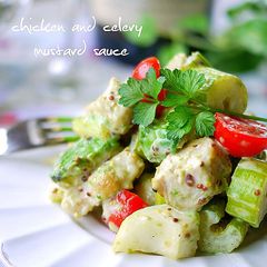 A picture of Chicken and Celery Mustard Salad.
