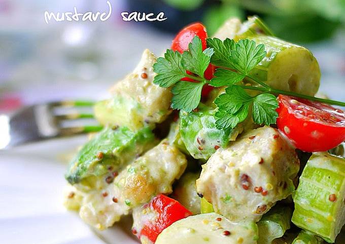 Recipe of Speedy Chicken and Celery Mustard Salad