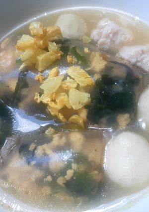 รูปของ Rice Paper Dumpling Soup 🥟😋 ก๋วยเตี๋ยวปากหม้อใบไชยา