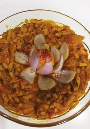 सेव टमाटर सब्जी रेसिपी मुख्य फोटो