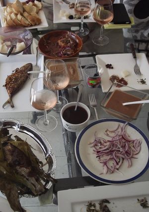 Una foto de Salsa de cacahuate para pescado