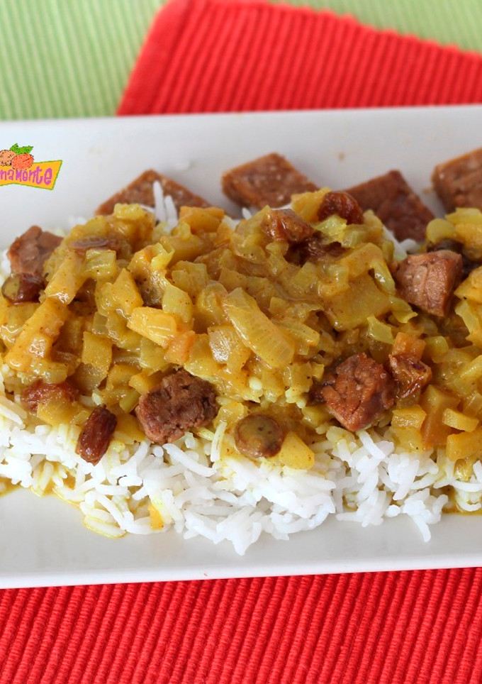 Una foto de Arroz basmati con curry