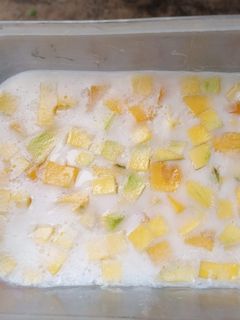 Hình của món Thạch xoài sữa.