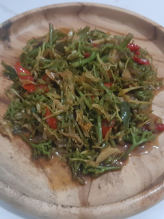 Foto resep Oseng-oseng Bunga Pepaya Teri