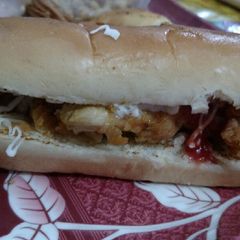 A picture of Crispy chicken burger 👍.