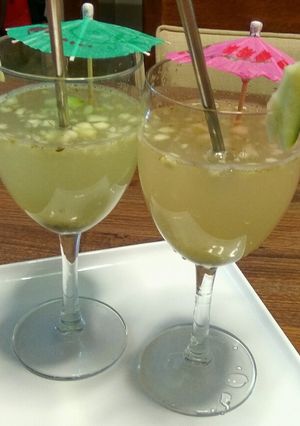 A picture of Raw mango sharbat.