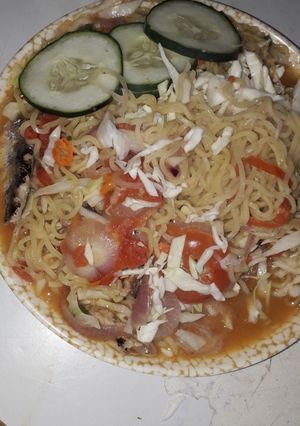 A picture of Indomine vegetables.