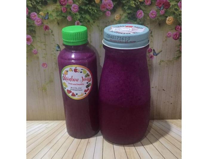 Diet Juice Dragon Fruit Pomegranate Okra Blackcurrant