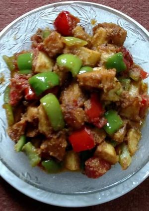A picture of Potao Capsicam Bhujia.