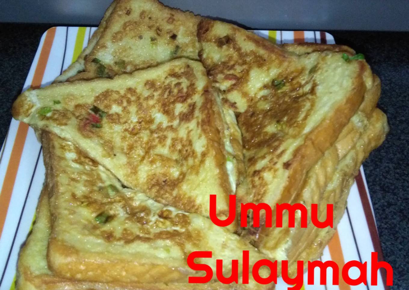 Fried sandwich bread