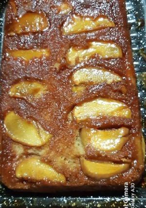 Una foto de Torta de manzana invertida