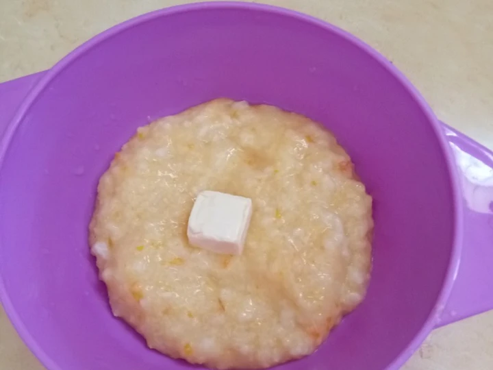 Cara Gampang Membuat Resep Mpasi 7m+ Bubur ayam kentang wortel yang Sempurna Anti Ribet, Mantap