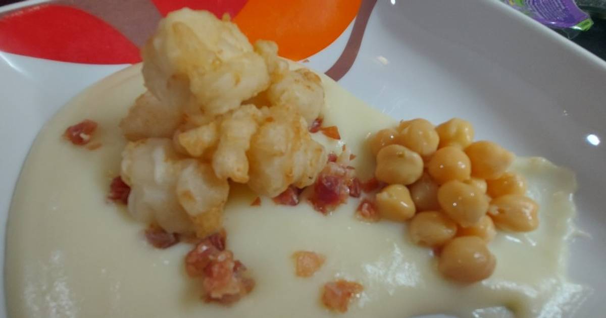 Puré de patata casero con garbanzos tostados