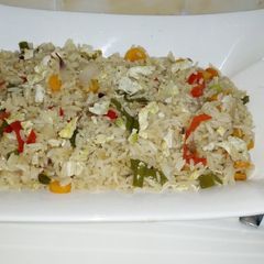A picture of Egg fried rice.