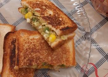 Fresh, Making Recipe Toast sandwich Restaurant Style