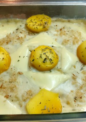 A picture of Mango Au Gratin.