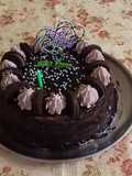 Oreo truffles chocolate cake