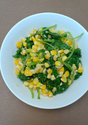 Foto resep Tumis bayam jagung