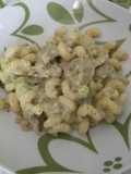 Cellentani con crema di zucchine, salsiccia e gorgonzola