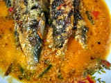 Ikan panggang kuah santan pedas