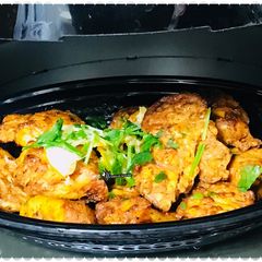 A picture of Air fryer cooked chicken.