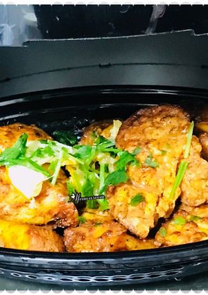A picture of Air fryer cooked chicken.
