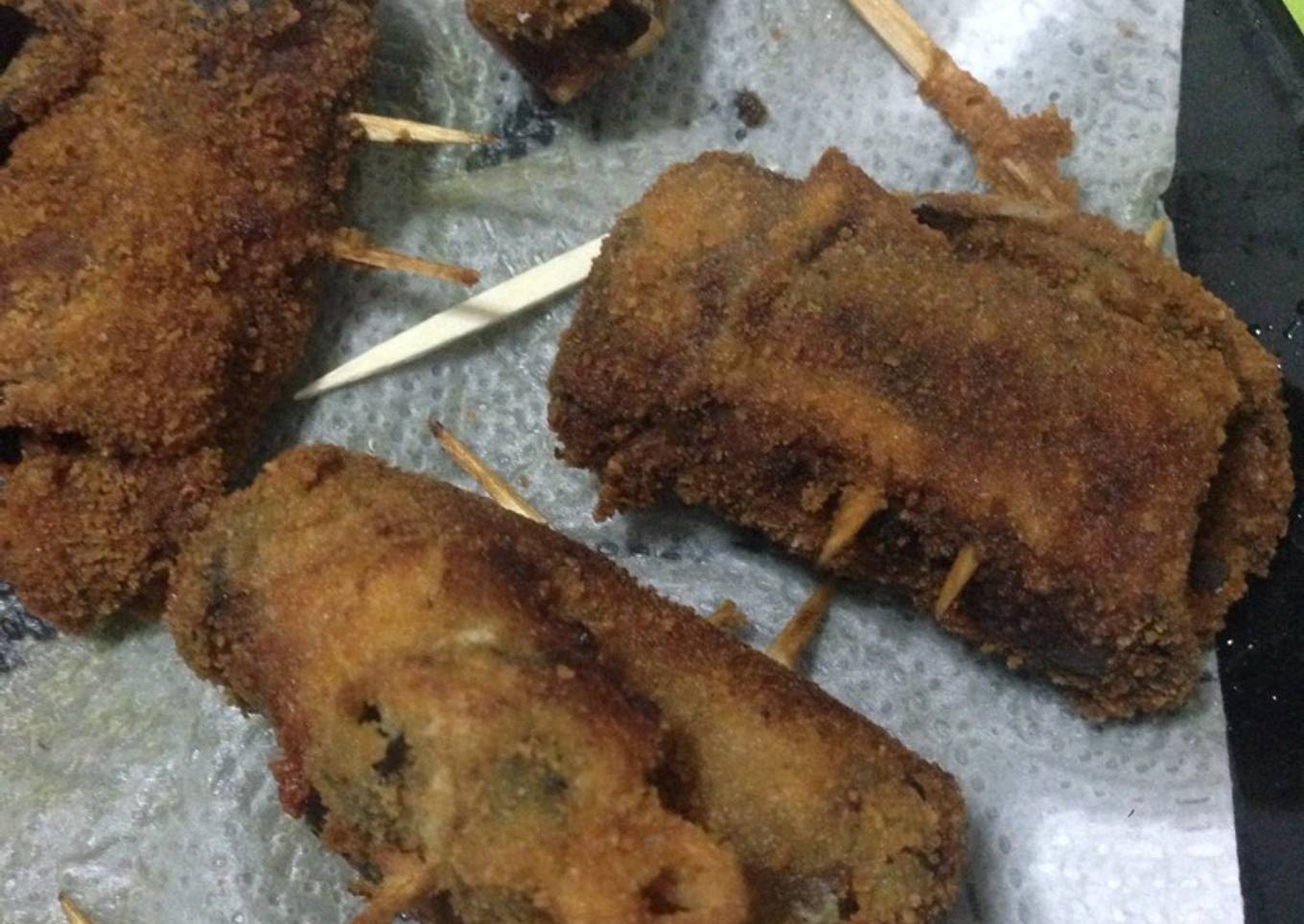 Rollitos de berenjena