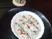 A picture of bathua curd