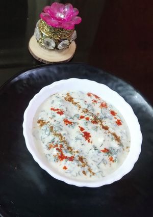 A picture of Bathua Raita.