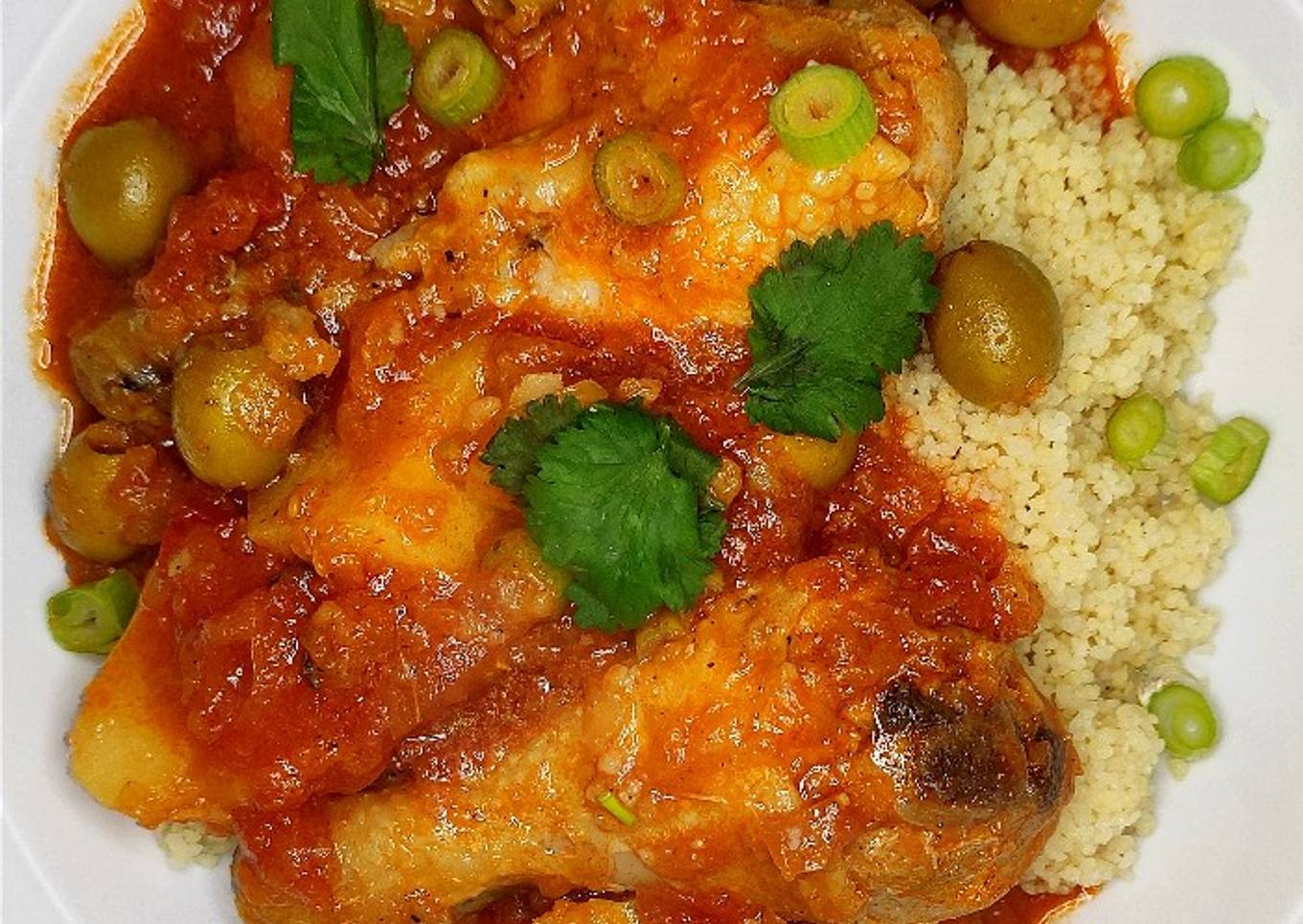 Ragoût de pomme de terre poulet olives🌍🐘🦒