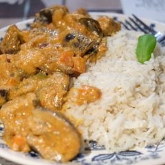 A picture of Panang (thai) red curry.