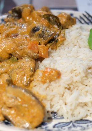 A picture of Panang (thai) red curry.