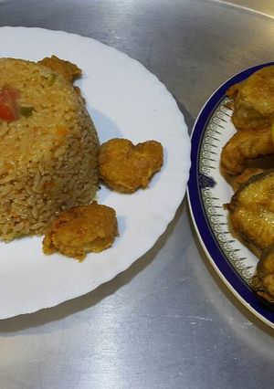 صورة لوصفة رز بالجمبري