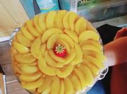 Una foto de relleno para tortas de frutilla