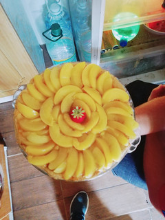Una foto de Tartaleta de durazno con crema pastelera