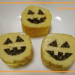 A picture of Easy Jack-O'-Lantern Shaped Tamagoyaki.
