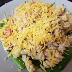 A picture of My Tuna Pasta Mayonaise 😊.