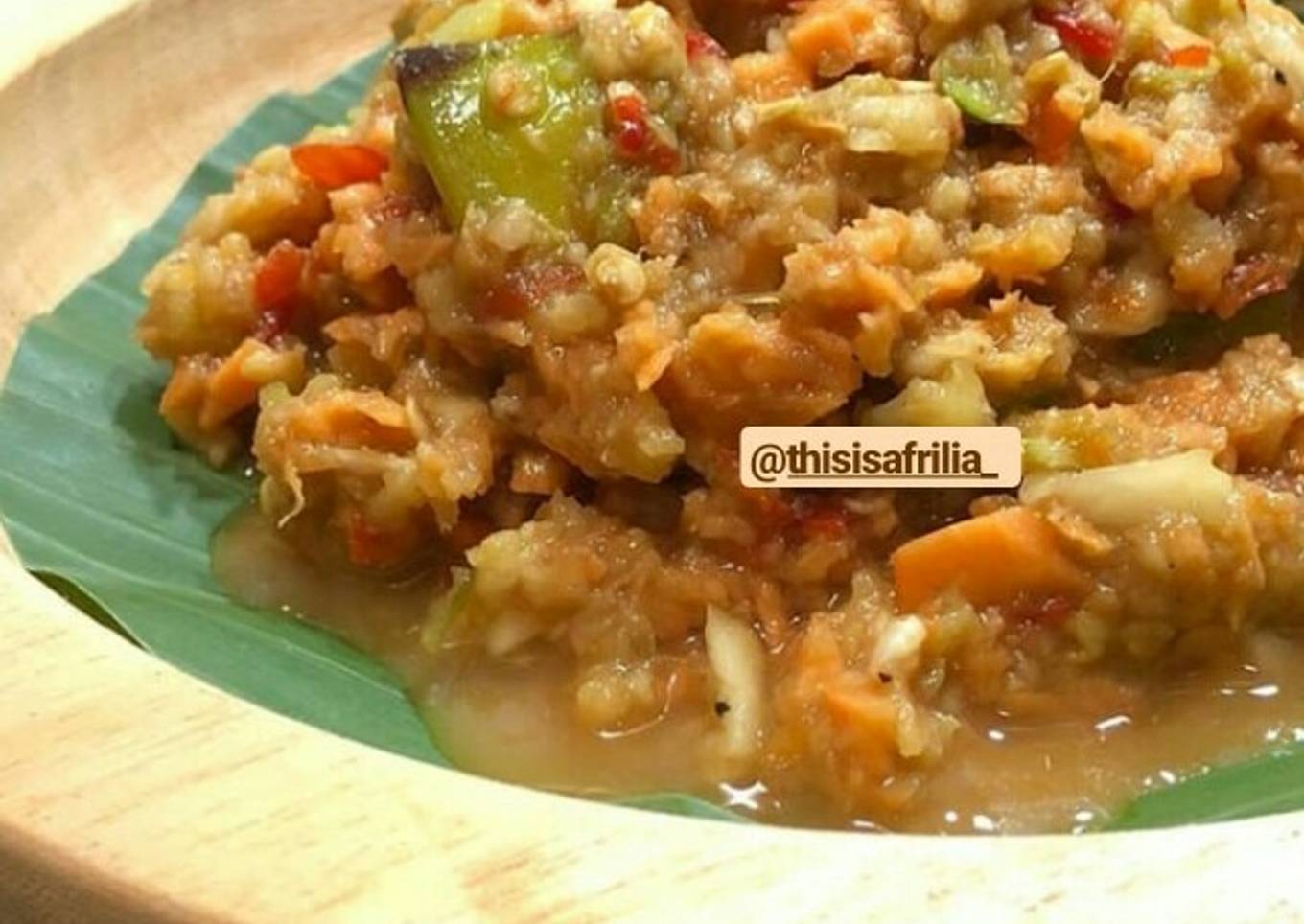 Rujak bebek (tumbuk) khas sunda