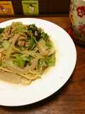Spring Cabbage & Tuna Soy Milk Pasta