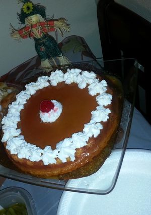 A picture of Pumpking & Cheese Flan.