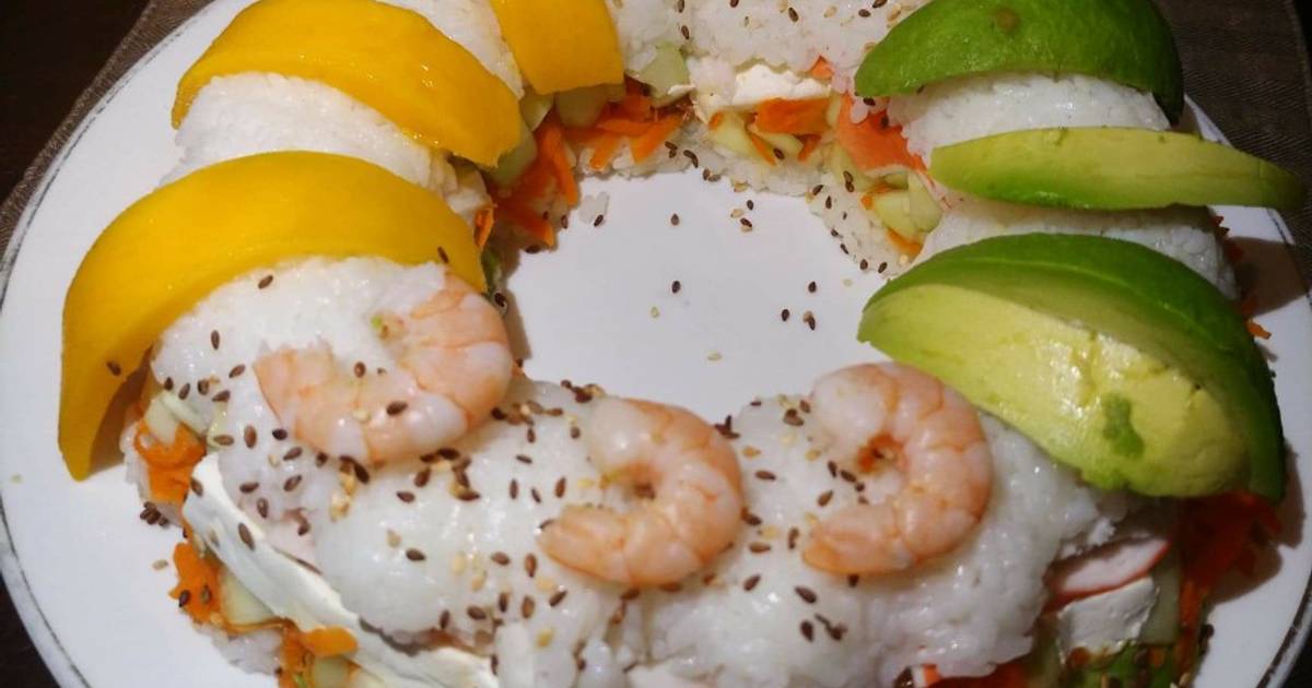 Rosca de sushi ? Receta de Jazania Bibriezca- Cookpad