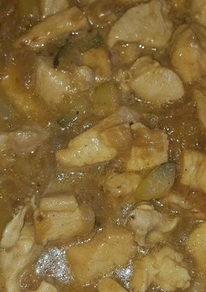 Una foto de Pollo al champán