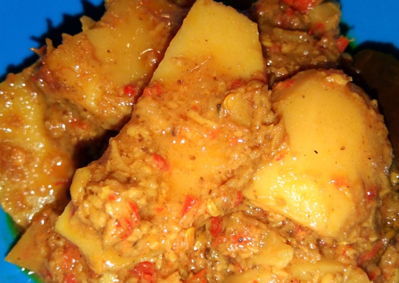 Rendang kentang ala anak kos
