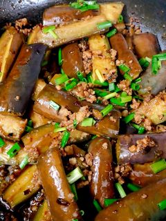 Hình của món Cà tím xào cay.